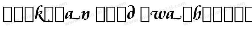 booksman bold swash字体转换